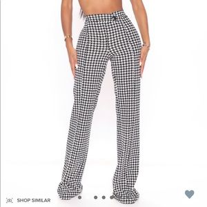 NWT Fashion Nova Check Back Later Pant Size Large